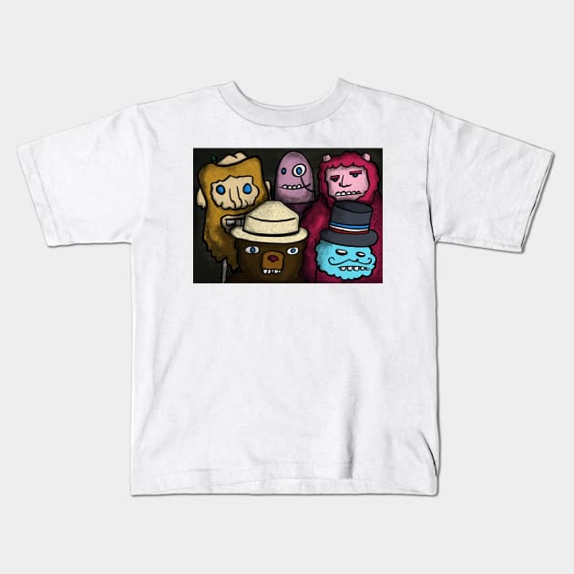 Monster Mashup Kids T-Shirt by chawlie